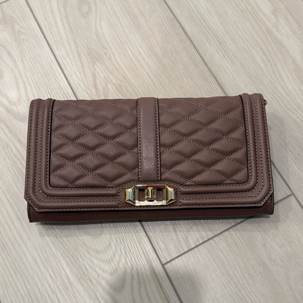 Rebecca minkoff love clutch mink
